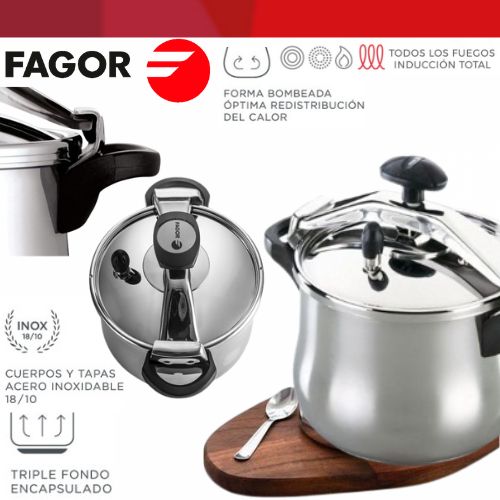 Fagor Autocuiseur traditionnel de capacité de 8 litres en inox 18/10
 Fiche Technique et Prix au Maroc