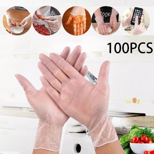 Gants en vinyle Transparent, sans Latex, 100 pièces
 Fiche Technique et Prix au Maroc
