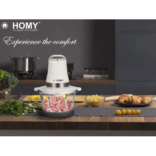 Homy Creative Chopper en Verre Meilleur Prix Hachoir Electric Lames en "S" SCanon Effet Cyclone
 Fiche Technique et Prix au Maroc