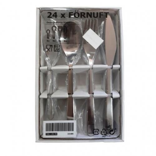 Ikea Ménagère 24 pièces, acier inoxydable
 Fiche Technique et Prix au Maroc
