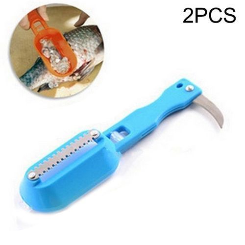 Kitchen Essential Fish Scraper Fish Scale Planing Knife with Cover (Blue)
 Fiche Technique et Prix au Maroc