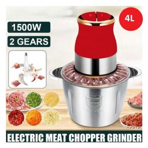 Kraft line MULTI-FUNCTION BLENDER  - HACHOIR ELECTRIQUE MULTI-FONCTION INOX AVEC 4 LAMES 1500W 4L
 Fiche Technique et Prix au Maroc