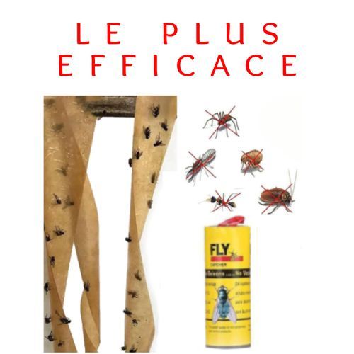 LE PLUS EFFICACE.  Scotch anti mouche, moustique, piège insectes parasites
 Fiche Technique et Prix au Maroc