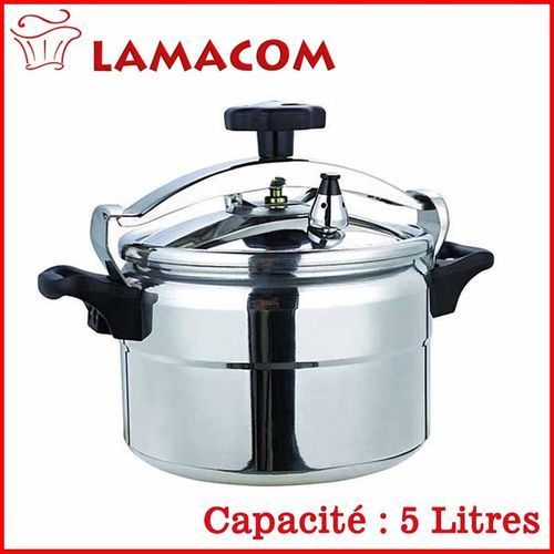 Lamacom Cocotte minute 5 Litre en Aluminium / Autocuiseur 5L
 Fiche Technique et Prix au Maroc