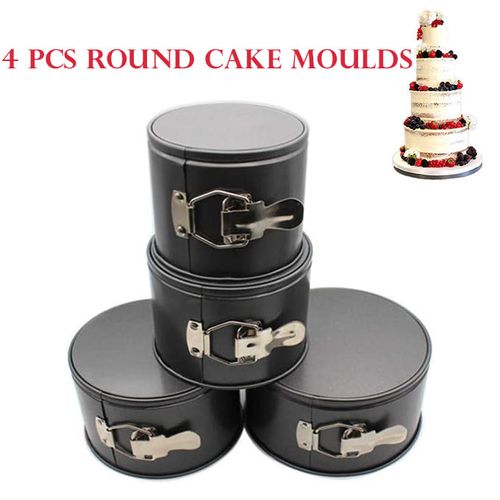 Lot de 4 Moules à Gâteaux Anti-adhésifs Moules à Gâteaux Ronds 4 Pièces
 Fiche Technique et Prix au Maroc