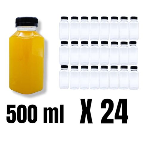 Pack de 24 Bouteille a jus plastique avec Bouchon - 500ml.
 Fiche Technique et Prix au Maroc