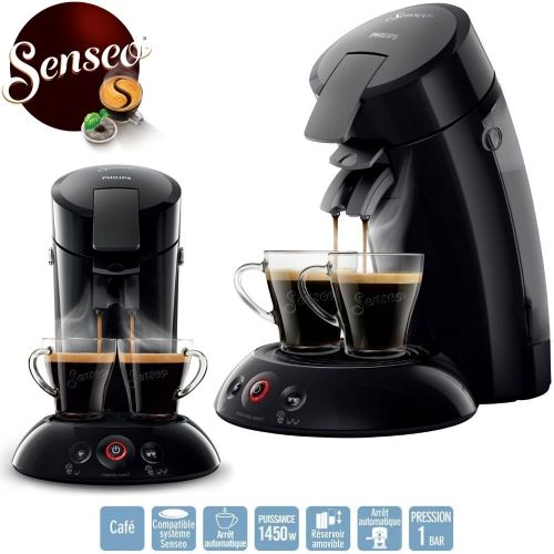 Philips SENSEO Machine à Café dosettesCréma+ Selecteur d'Intensité-Booster d'Arôme Cafétiere à Capsules
 Fiche Technique et Prix au Maroc