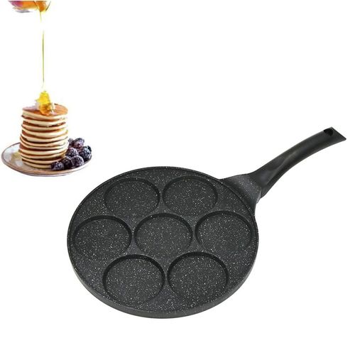 Poêle à 7 Pancakes Crêpière 26Cm Antiadhésive Poêle à Mini Crêpes et Omelettes
 Fiche Technique et Prix au Maroc
