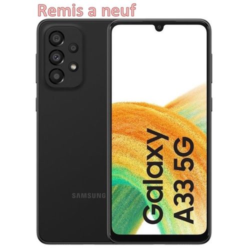 Samsung Galaxy A33 6,4" (128GO,6GO), 5G - Bleu - Remis a neuf
 Fiche Technique et Prix au Maroc