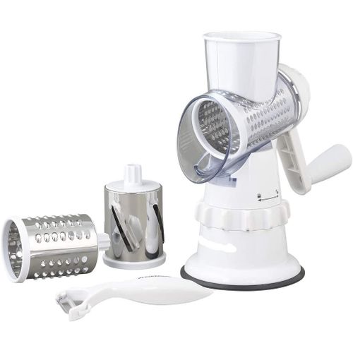 Slicer Trancheuse Multifonction Manuelle avec 3 lames en Acier Inoxydable –Blanc
 Fiche Technique et Prix au Maroc