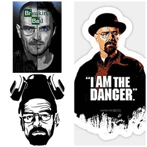 Stickers Breaking Bad 3pcs 10/5 Walter Jesse
 Fiche Technique et Prix au Maroc