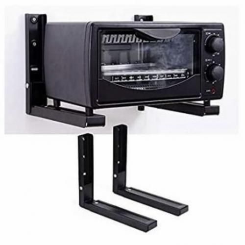 Support Mural noirpour Four à Micro-Ondes Étagère Cuisine Réglable Universelle
 Fiche Technique et Prix au Maroc