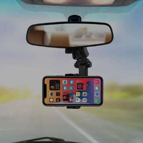 Support de téléphone voiture multifonctionnel pour rétroviseur rotatif 360 degré
 Fiche Technique et Prix au Maroc