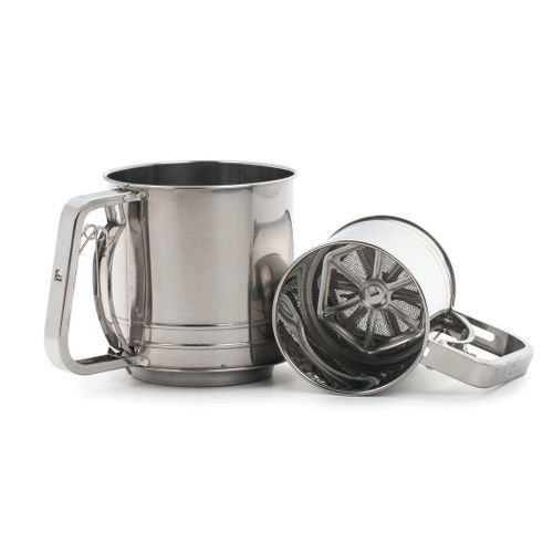 TAMIS de FARINE en acier inoxydable  3 TASSES
 Fiche Technique et Prix au Maroc