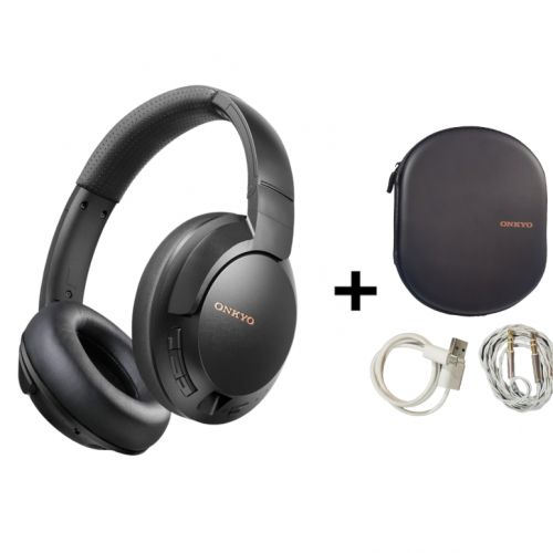 Onkyo H720NC Casque sans fil à suppression active du bruit +Cable USB + Cable Flux audio + Mallette de transport
 Fiche Technique et Prix au Maroc
