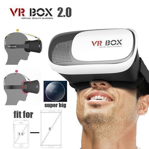 VR Box Lunettes de Réalité Virtuelle, VRBOX ,Contrôle Bluetooth 3D
 Fiche Technique et Prix au Maroc