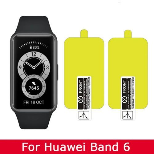 2 pcs Film de Protection souple et transparent, pas du verre pour Huawei Band 6
 Fiche Technique et Prix au Maroc