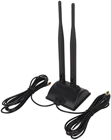 Double antenne WiFi, connecteur mâle ABS RP SMA pour Augmenter la sensibilité du Signal Antenne WiFi à Gain élevé 6DBI Angle réglable pour Le réseau Domestique Avis, Fiche Technique et Prix au Maroc