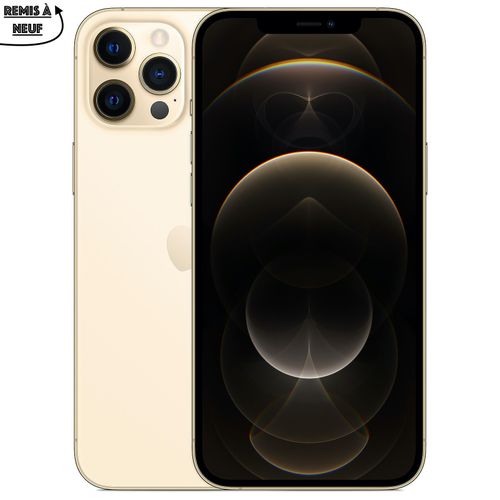 Apple iPhone 12 Pro Max - Gold (Or) - 256GB + 6GB - Ecran 6,7" inch (Or)- Remis à neuf
 Fiche Technique et Prix au Maroc