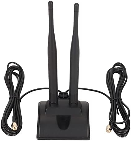 Double antenne WiFi, Base à Ventouse magnétique pour Augmenter la sensibilité du Signal 6DBI à Gain élevé ABS RP SMA connecteur mâle antenne WiFi pour réseau Domestique Avis, Fiche Technique et Prix au Maroc