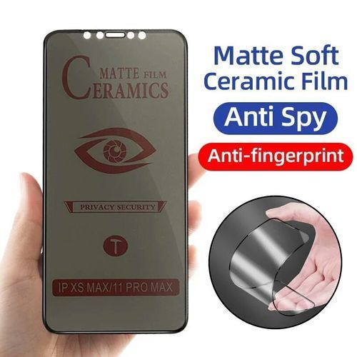 incassable fumé en céramic souple matte / protecteur d écran / confidentialité pour iPhone XR
 Fiche Technique et Prix au Maroc