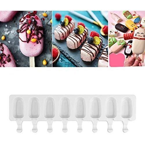 Moule à crème glacée à 8 cavités Moule en silicone  pour la fabrication de crème
 Fiche Technique et Prix au Maroc