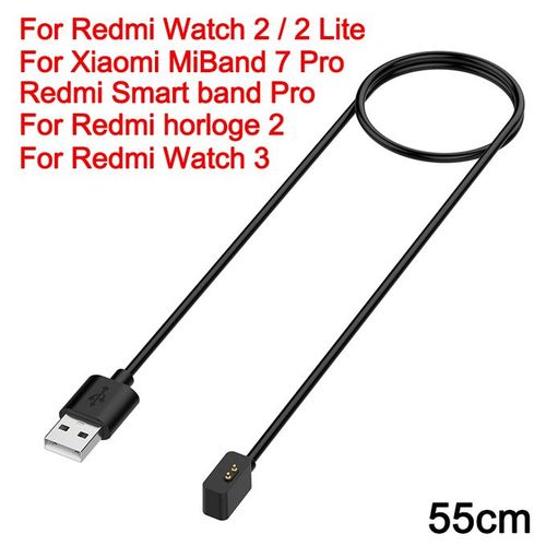 Câble de Chargement USB pour Xiaomi Redmi Watch 2/ 2 Lite / Xiaomi Mi Watch Lite
 Fiche Technique et Prix au Maroc