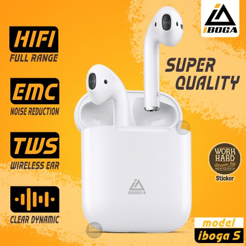 iboga Écouteurs Bluetooth 5.0 HIFI,Stereo,TWS Suppression Du Bruit avec Micro+Sticker
 Fiche Technique et Prix au Maroc