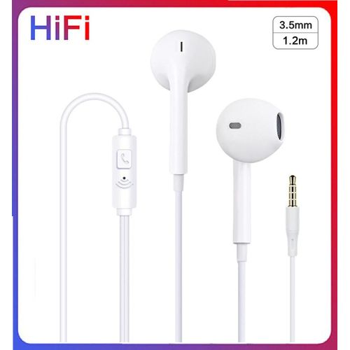 Écouteurs filaires avec Microphone 1.2m ergonomiques pour Smartphones
 Fiche Technique et Prix au Maroc