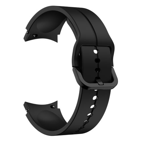 Bracelet de rechange en silicone 20mm Noir pour Samsung Galaxy Watch 4/5 40/44mm / Watch 4 Classic 42/46mm
 Fiche Technique et Prix au Maroc