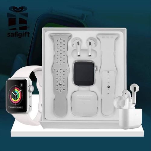 Smart Watch T55 PRO MAX + Écouteurs Bluetooth sans fil +2 Bracelets- blanche
 Fiche Technique et Prix au Maroc