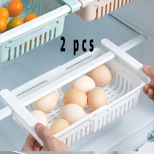 2 pcs , Etagère de cuisine réglable en ABS pour fruits et collations , support de rangement latéral pour réfrigérateur, gain d'espace
 Fiche Technique et Prix au Maroc