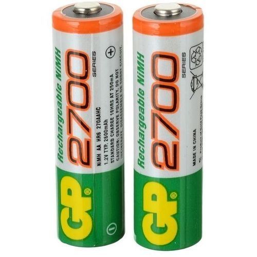 2 pcs/lote AA GP originale batterie rechargeable 2700 mah / GP 2700 GP batteries piles 1.2v
 Fiche Technique et Prix au Maroc