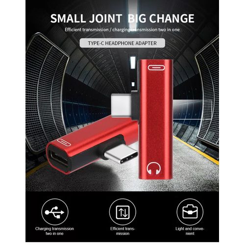 2in1 Adaptateur Usb Type C pour écouteurs et chargeur 3.5 mm Jack
 Fiche Technique et Prix au Maroc