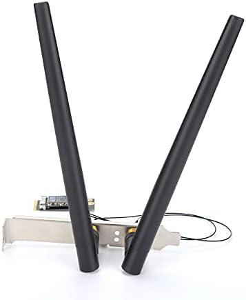Adaptateur WiFi, Pas Besoin d'alimentation Supplémentaire Connecteur Réseau sans Fil Carte Réseau vers NGFF M.2 Adaptateur Réseau avec Antenne Externe pour Ordinateur (avec antenne Externe) Avis, Fiche Technique et Prix au Maroc