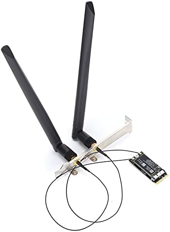 Adaptateur Réseau WiFi NGFF M.2, Double Fréquence 2.4Ghz/5Ghz 300Mbps/867Mbps Connecteur Réseau sans Fil pour Macbook/Hackintosh (avec antenne Externe) Avis, Fiche Technique et Prix au Maroc