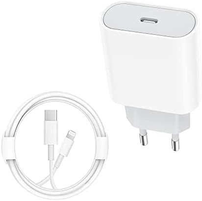 Chargeur Rapide USB C -Certifié MFi- Apple Adaptateur Secteur USB‑C 20 W PD avec Câble 6FT C vers Lightning Adaptateur de Chargeur de Type C pour iPhone 14/14 Pro/14 Pro Max/Plus/13/12/11/SE/iPad Pro Fiche Technique et Prix au Maroc