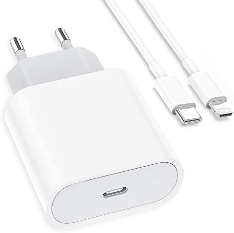 Chargeur Rapide iPhone, [Certifié Apple MFi] Chargeur USB C 20W avec Câble USB C vers Lightning 2M Alimentation PD 3.0 Adaptateur Secteur Prise Charge Compatible avec iPhone 14 Pro/13/12/11/X/XS/XR/8 Fiche Technique et Prix au Maroc