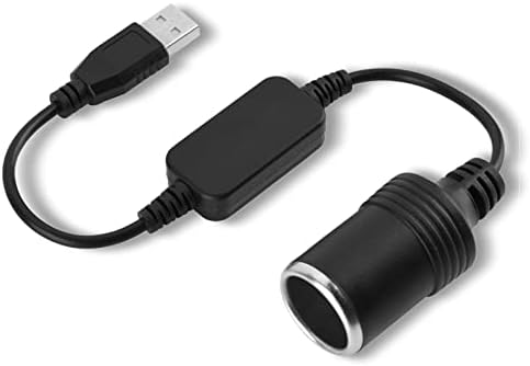 Adaptateur de convertisseur de prise allume-cigare de voiture, cordon USB, de 5 V à 12 V, adapté pour enregistreur de conduite, chien électronique, chargeur de voiture Fiche Technique et Prix au Maroc