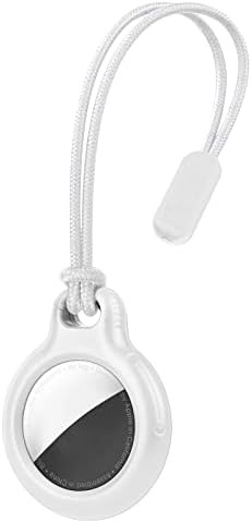 Ainiv Étui de Protection pour Airtag Key Finder, AirTag Porte Clé avec Lanière, Étui Anti-Rayures Portable pour AirTags, Housse de Protection AirTag Locator Tracker pour Clés, Enfants, Animaux, Blanc Avis, Fiche Technique et Prix au Maroc