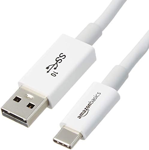 Amazon Basics Câble USB Type-C vers USB-A mâle 2e génération - 0,9 m - Blanc Fiche Technique et Prix au Maroc