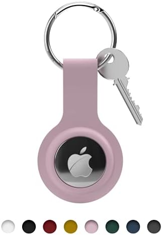 AVALLONYA Porte Clef Airtag - Protection en Silicone Lavable - Convient pour Apple Air Tag 2021 - Accessoire Etui Airtags avec porte-clés Clips Facile - Coque Case Support cle Balise GPS (Pink) Avis, Fiche Technique et Prix au Maroc