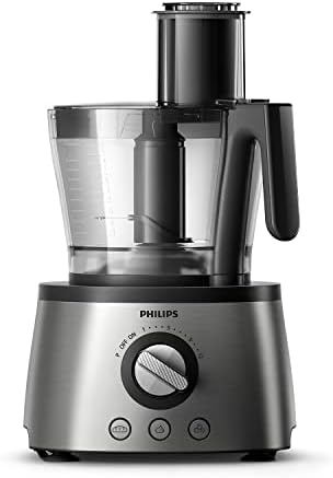 Philips Robot Multifonction Compact - 1300W, 32+ Fonctions, Bol de 3,4L, Hachoir Puissant, Lame et Disques en Acier Inoxydable (HR7778/00) Avis, Fiche Technique et Prix au Maroc