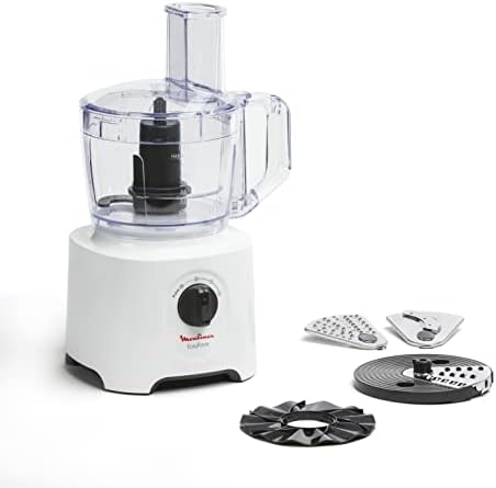Moulinex Easy Force Robot multifonction, 700 W, 5 accessoires, 20 fonctions différentes, Capacité utile du bol 1,4 L, Réglages vitesses affichés sur chaque accessoire FP244110 Avis, Fiche Technique et Prix au Maroc