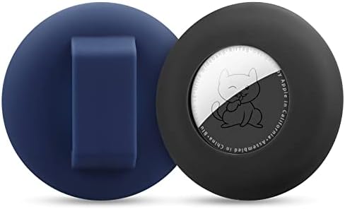 Collier pour Chien Airtag, Collier pour Chat Airtag, Housse en Silicone GPS, Housse de Protection Compatible avec Apple Airtag, sûr et Anti-Perte (Largeur - 16,5 mm, Noir Bleu) Avis, Fiche Technique et Prix au Maroc