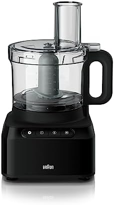 Braun Robot de cuisine PureEase FP 3132 avec mélangeur de 1,2 L et bol de 2,1 L, facile à utiliser, rapide et intuitif, deux vitesses plus d'impulsions, design compact, EasyClick System, noir Avis, Fiche Technique et Prix au Maroc