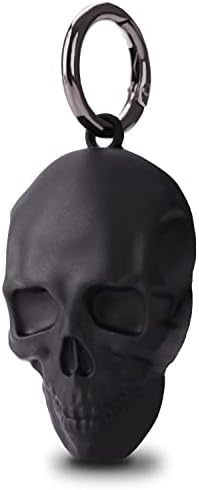 GOLLEY Compatible with AirTag Case Keychain£¬Apple Air Tag Case ,Airtag Holder, Silicone Protective Case Secure Holder with AirTag Key Ring (Black Skull) Avis, Fiche Technique et Prix au Maroc