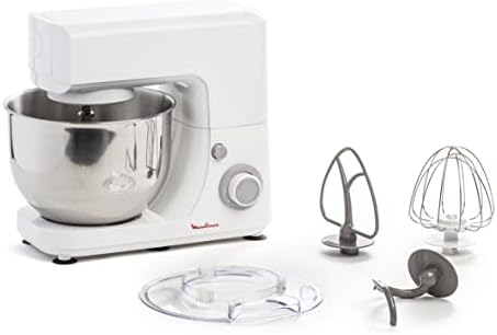 MOULINEX ROBOT PATISSIER ESSENTIAL Robot multifonction 800W 6 vitesses Bol Inox 4,8L Kit Pâtisserie Fouet Pétrin Batteur QA150110 Avis, Fiche Technique et Prix au Maroc