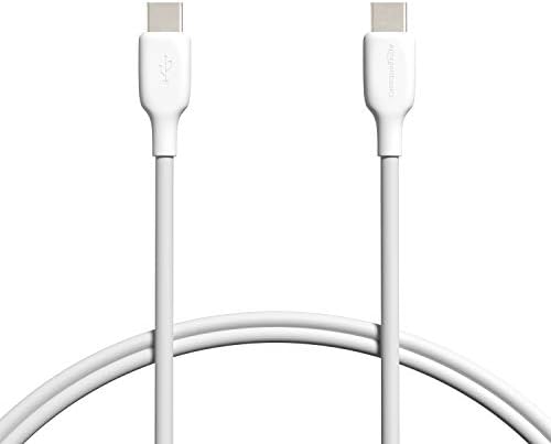 Amazon Basics Câble USB-C 2.0 vers USB-C (certifié USB-IF) - 0,91 mètre, Blanc Fiche Technique et Prix au Maroc