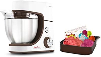 Moulinex QA51K110 Masterchef Gourmet Baking with Kids Robot Pâtissier, Acier inoxyable, 4.6 liters, INOX Avis, Fiche Technique et Prix au Maroc